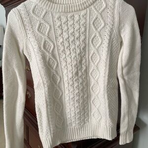 J. Crew Women's Cable Knit Sweater - Cream